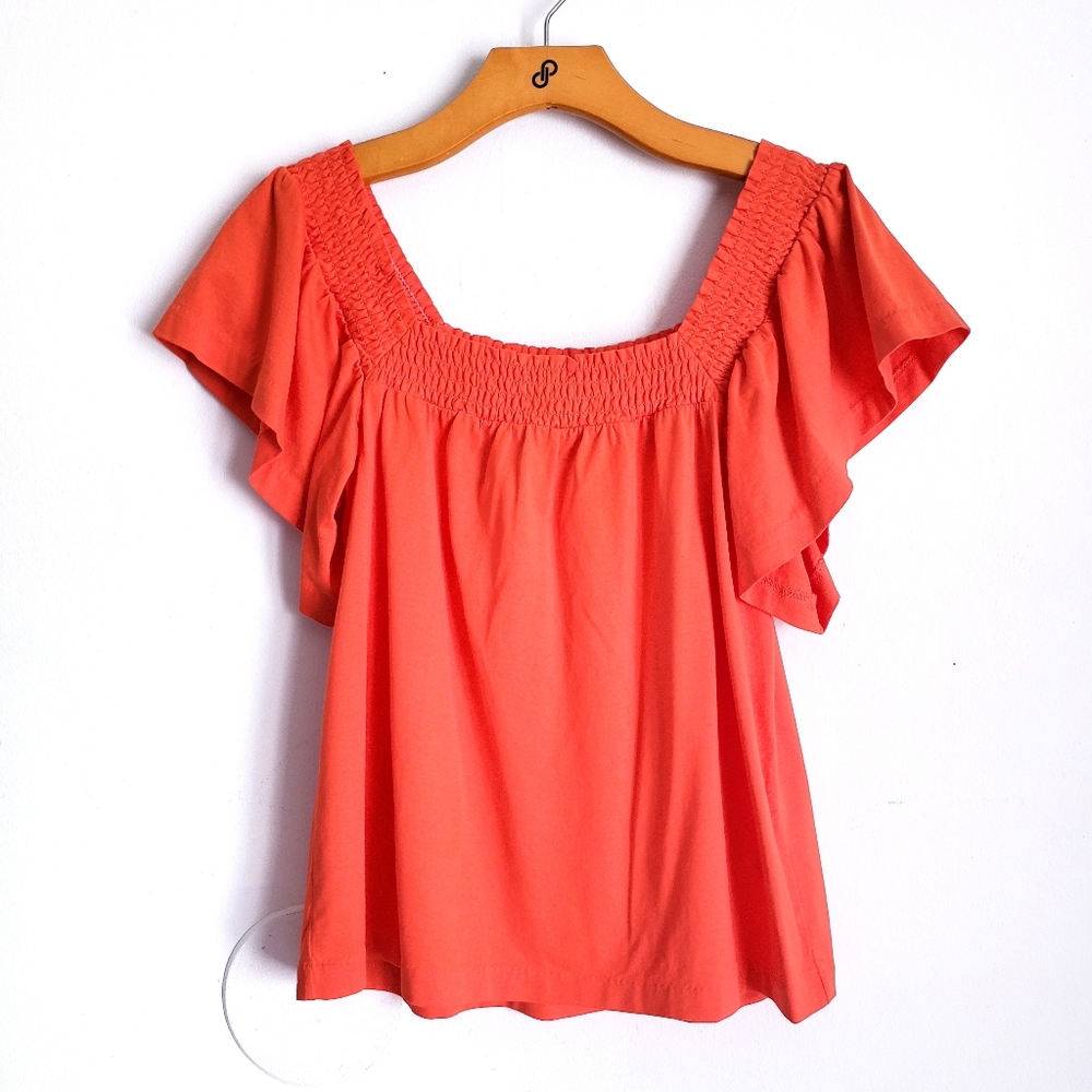 J. Crew Smocked Top